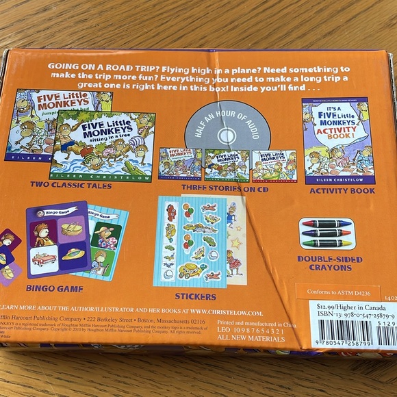 Five Little Monkeys Travel Activity Kit NEW - Picture 5 of 5